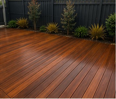 Restored timber deck